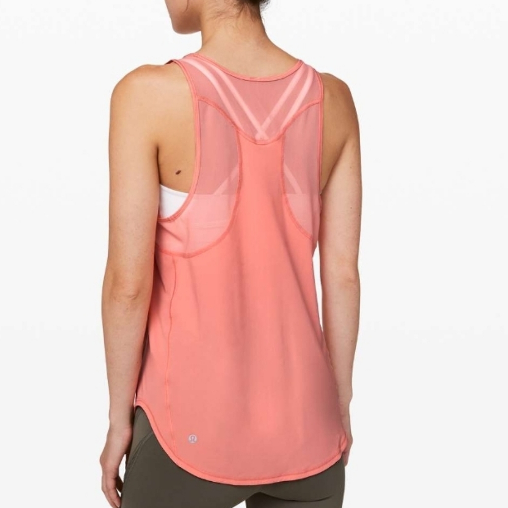 NEW Lululemon🍋 Tank Sculpt Tank II size 4 coral orange raspberry